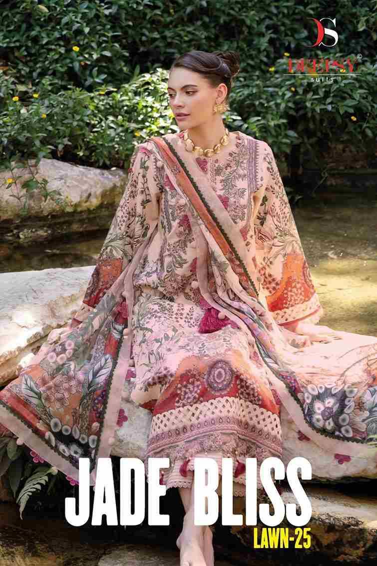 Jade Bliss Lawn-25 By Deepsy Suits 1231 To 1236 Series Designer Pakistani Suits Beautiful Stylish Fancy Colorful Party Wear & Occasional Wear Pure Cotton Dresses At Wholesale Price