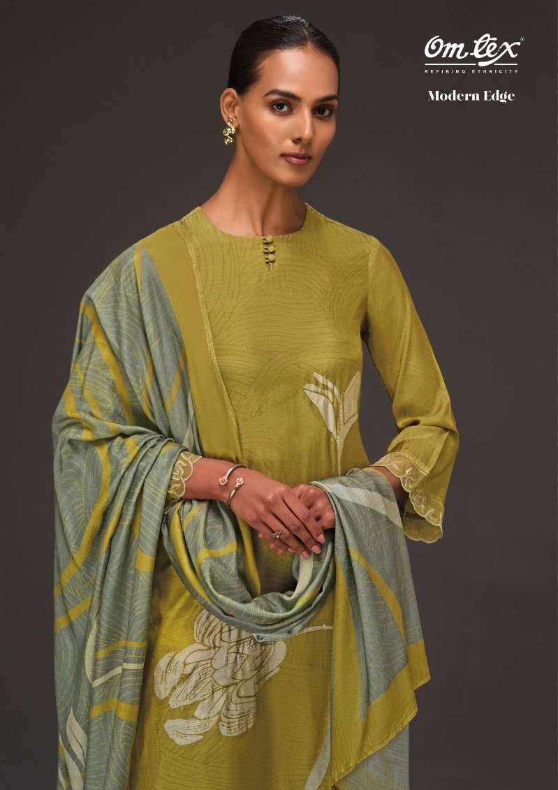 Modern Edge By Om Tex 7681-A To 7681-D Series Beautiful Suits Stylish Fancy Colorful Party Wear & Ethnic Wear Silk Dresses At Wholesale Price