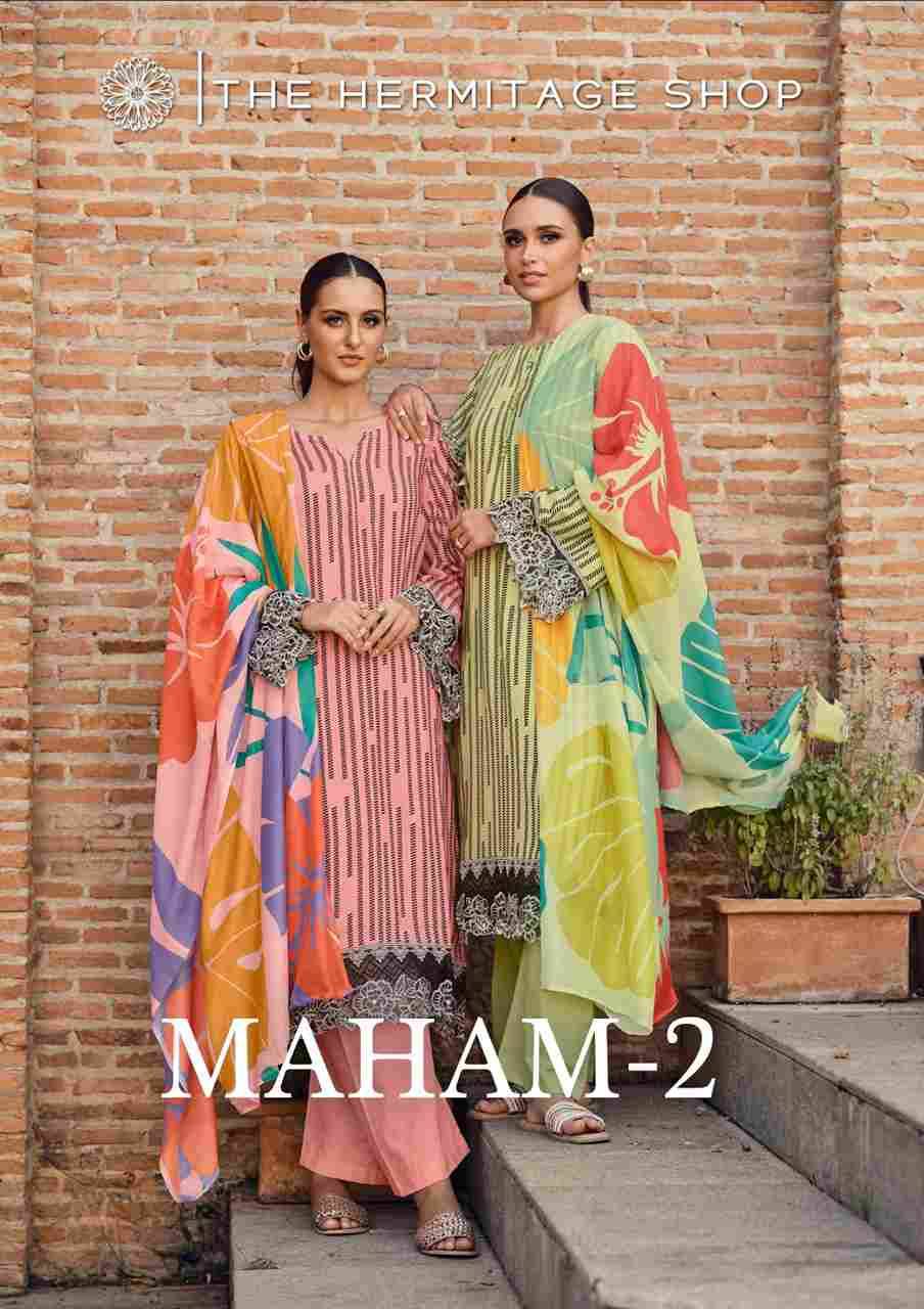 Maham Vol-2 By The Hermitage Shop 01 To 06 Series Beautiful Festive Suits Colorful Stylish Fancy Casual Wear & Ethnic Wear Pure Jam Satin Dresses At Wholesale Price