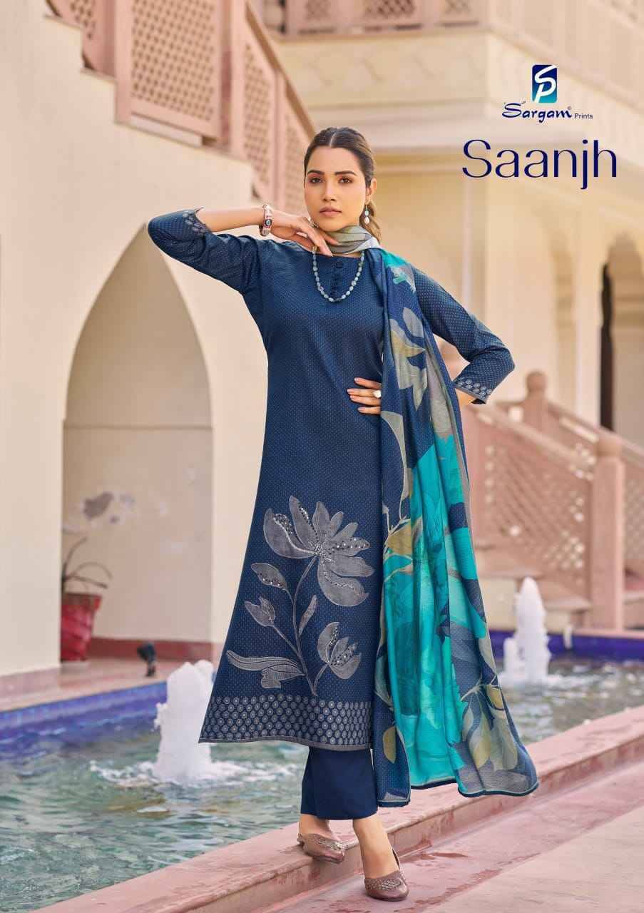 Saanjh By Sargam Prints 2632-A To 2632-D Series Beautiful Festive Suits Stylish Fancy Colorful Casual Wear & Ethnic Wear Pure Jam Print Dresses At Wholesale Price