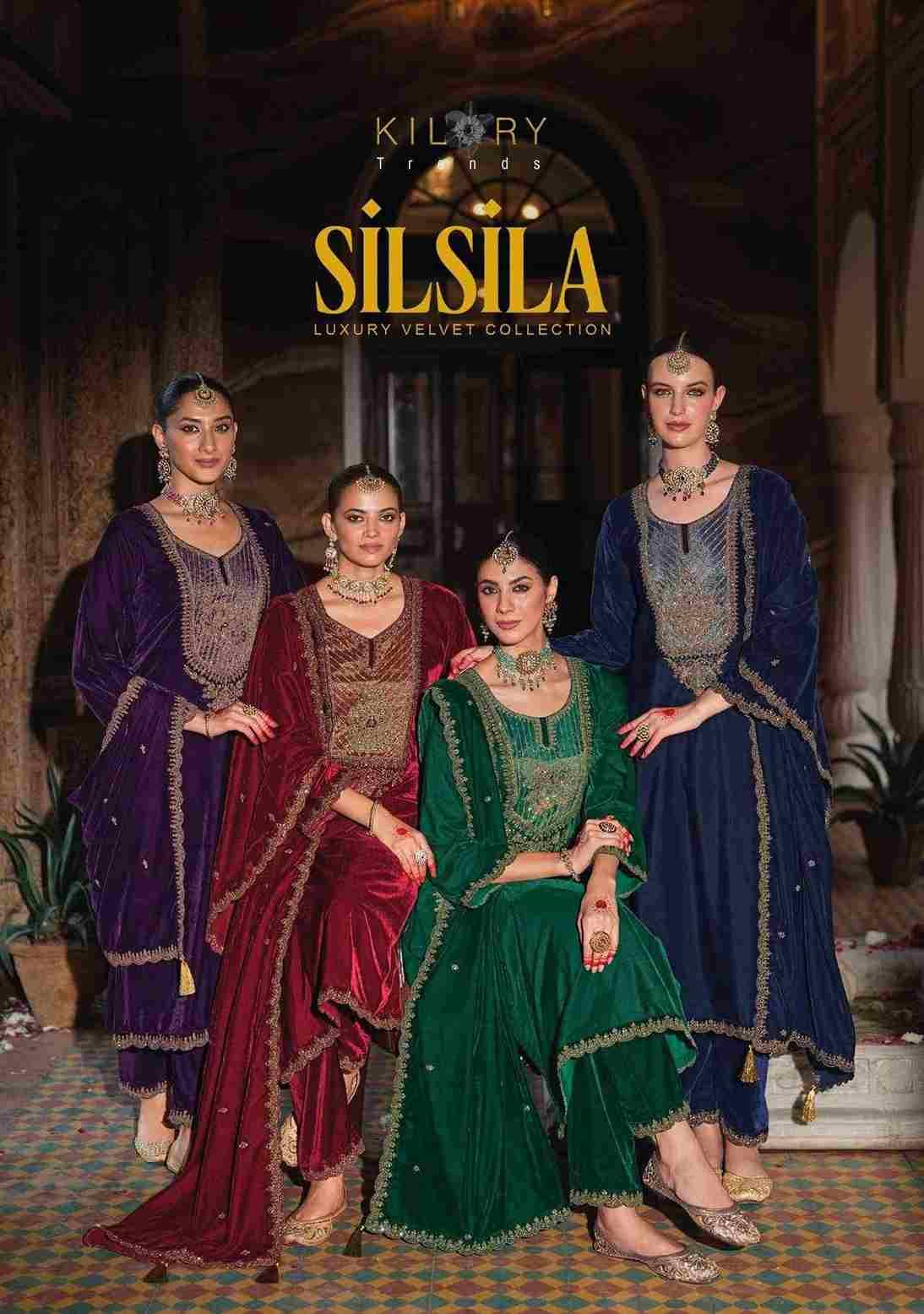 Silsila By Kilory 1171 To 1176 Series Beautiful Festive Suits Colorful Stylish Fancy Casual Wear & Ethnic Wear Premium Velvet Dresses At Wholesale Price