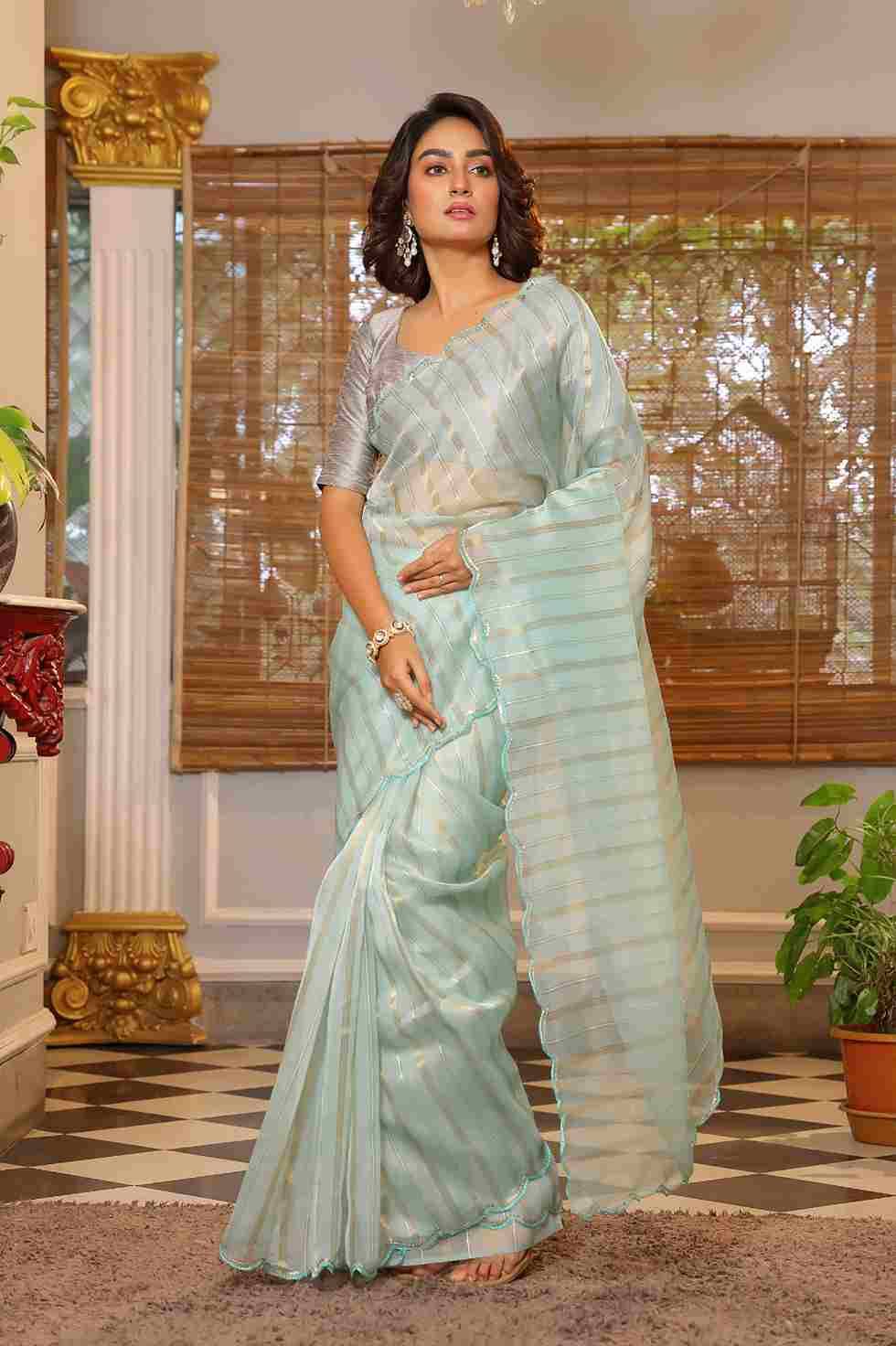 Vijaytara By Fashid Wholesale 101 To 104 Series Indian Traditional Wear Collection Beautiful Stylish Fancy Colorful Party Wear & Occasional Wear Organza Sarees At Wholesale Price