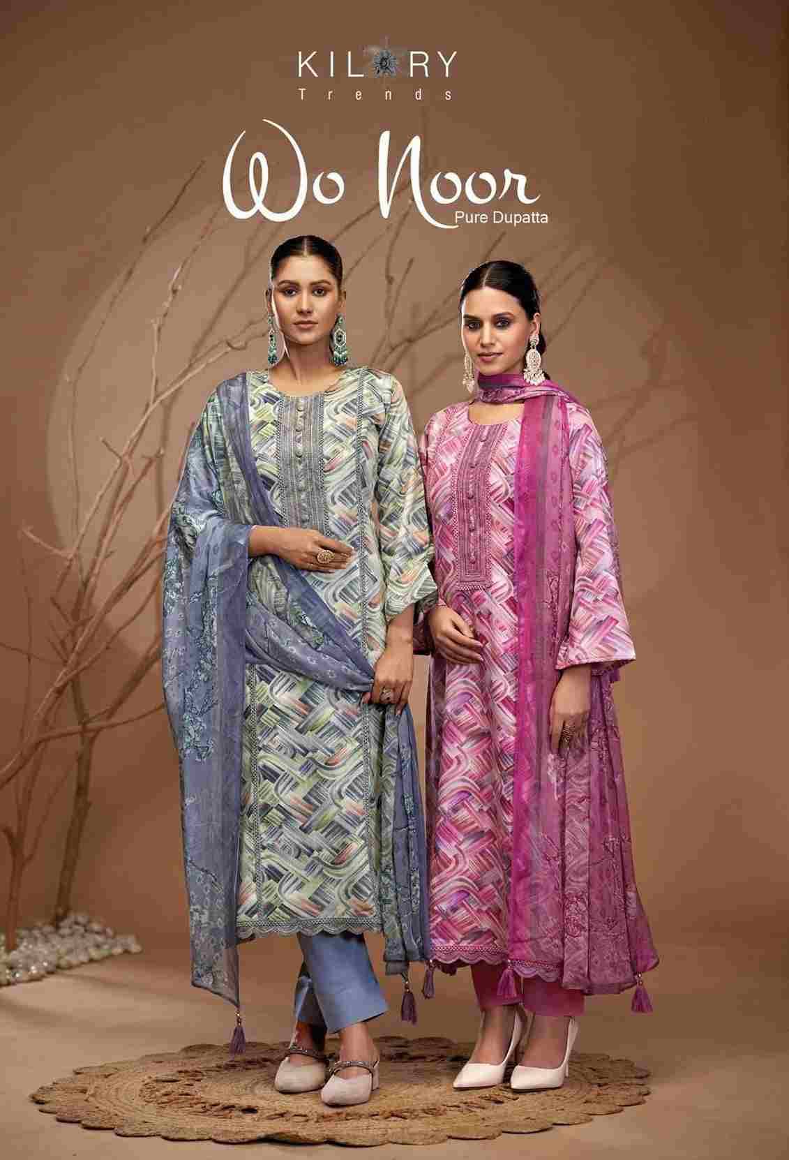 Wo Noor By Kilory 1351 To 1354 Series Beautiful Festive Suits Colorful Stylish Fancy Casual Wear & Ethnic Wear Pure Jam Cotton Dresses At Wholesale Price