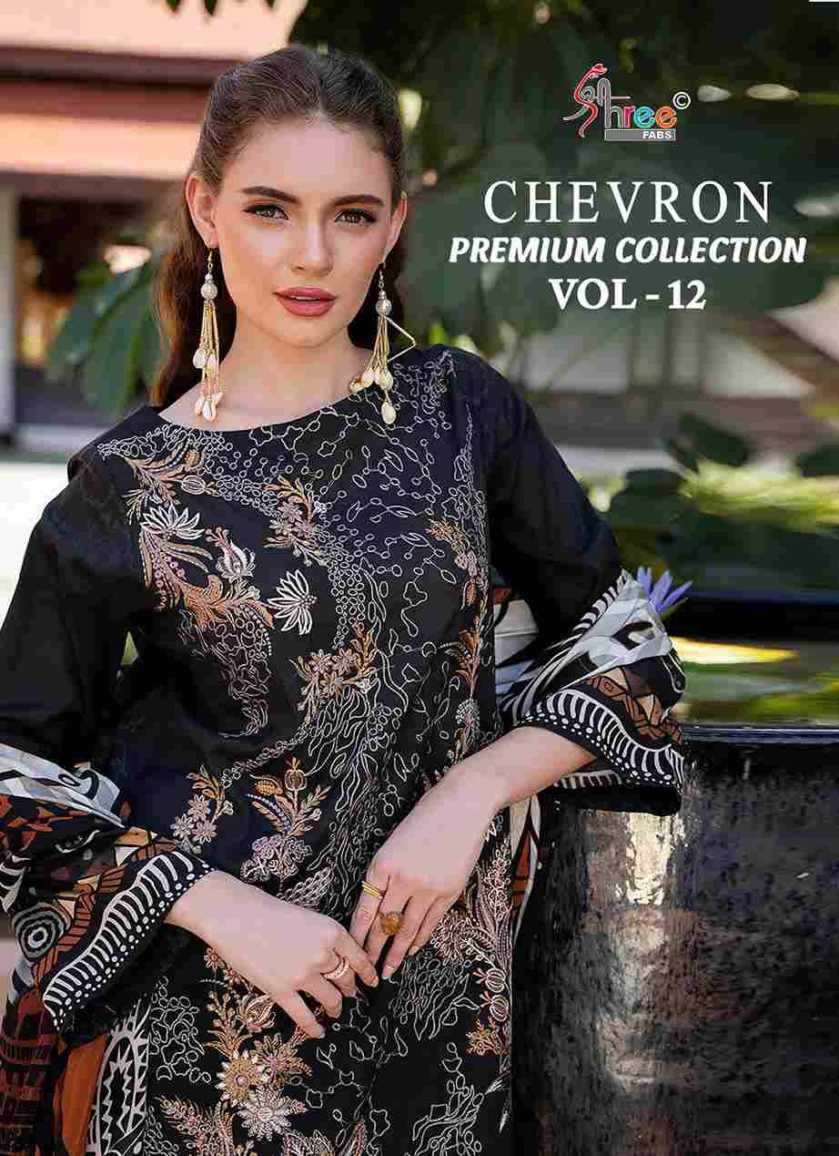 Chevron Premium Collection Vol-12 By Shree Fabs 3953 To 3960 Series Beautiful Pakistani Suits Colorful Stylish Fancy Casual Wear & Ethnic Wear Pure Cotton Embroidered Dresses At Wholesale Price