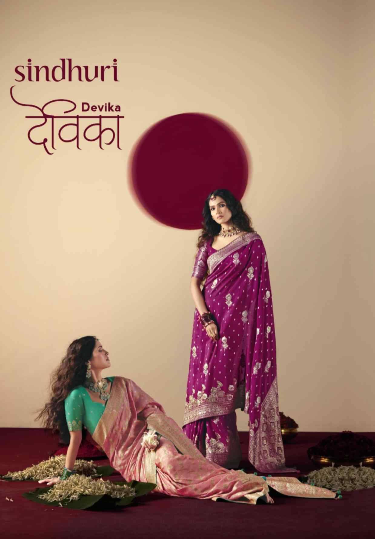 Devika By Kimora Fashion 421 To 431 Series Indian Traditional Wear Collection Beautiful Stylish Fancy Colorful Party Wear & Occasional Wear Viscose Sarees At Wholesale Price