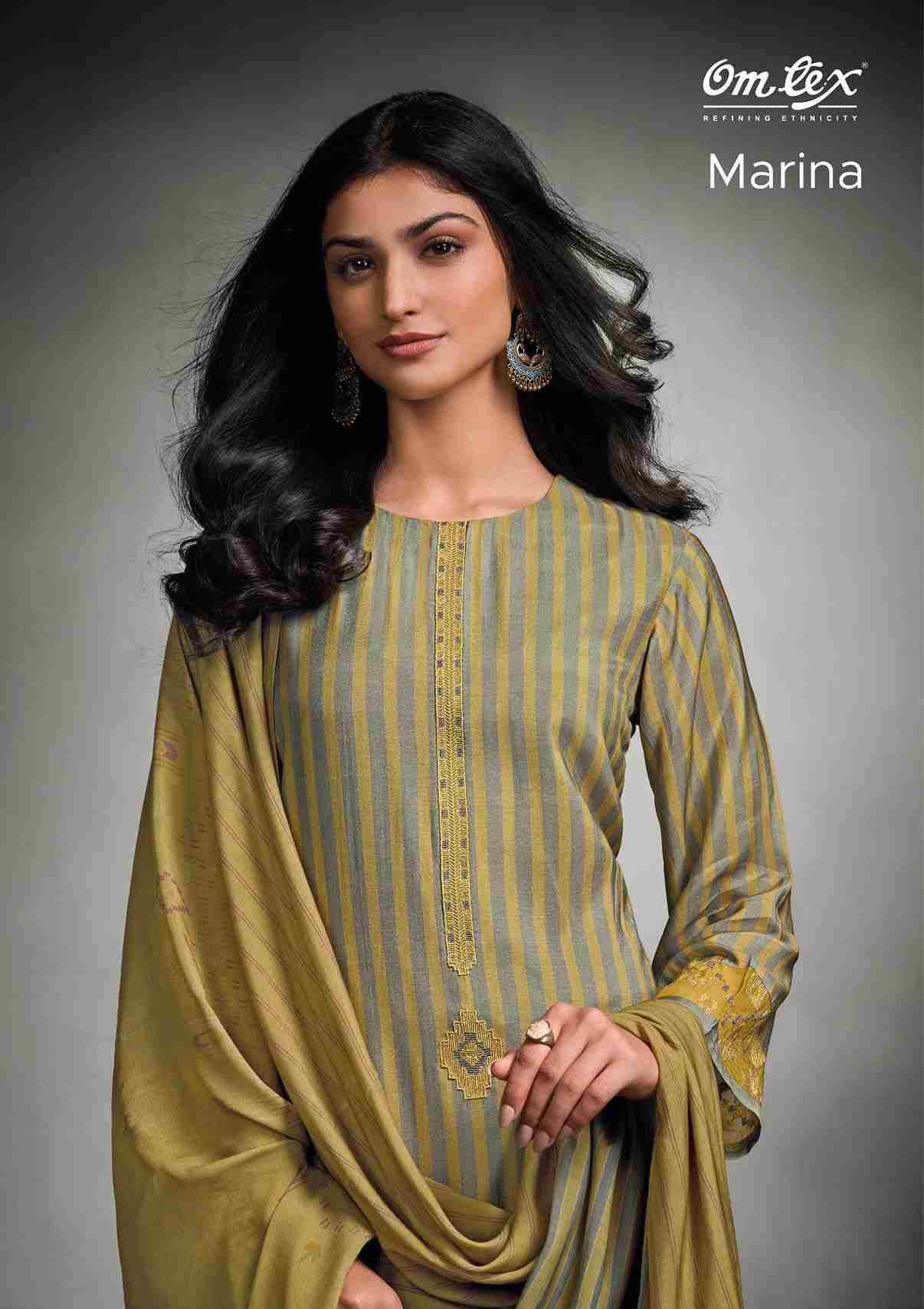 Marina By Om Tex 7971-A To 7971-C Series Beautiful Festive Suits Colorful Stylish Fancy Casual Wear & Ethnic Wear Silk Print With Work Dresses At Wholesale Price