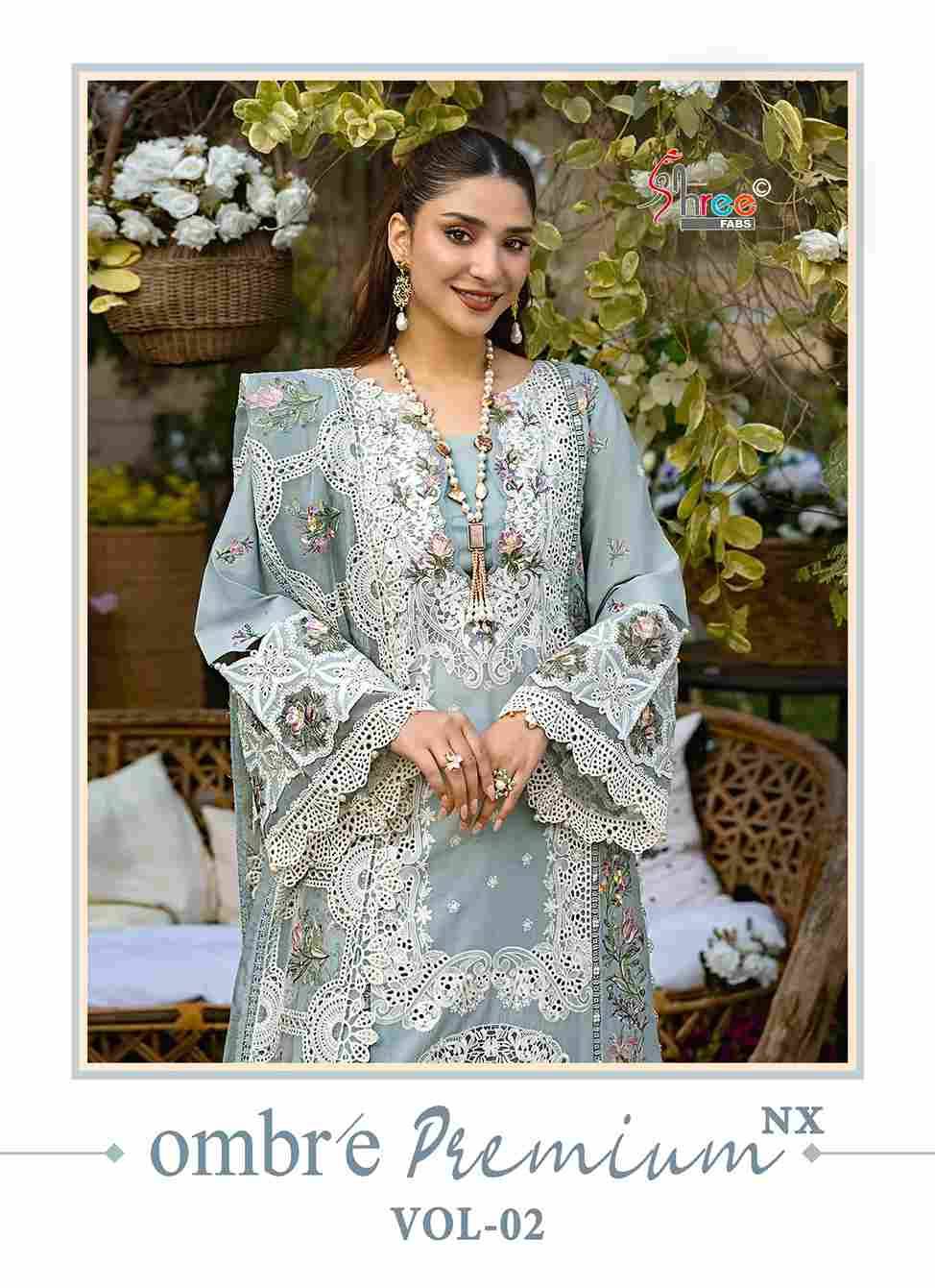 Ombre Premium Vol-2 Nx By Shree Fabs Designer Pakistani Suits Collection Beautiful Stylish Fancy Colorful Party Wear & Ethnic Wear Pure Viscose With Pure Cotton With Embroidery Dresses At Wholesale Price