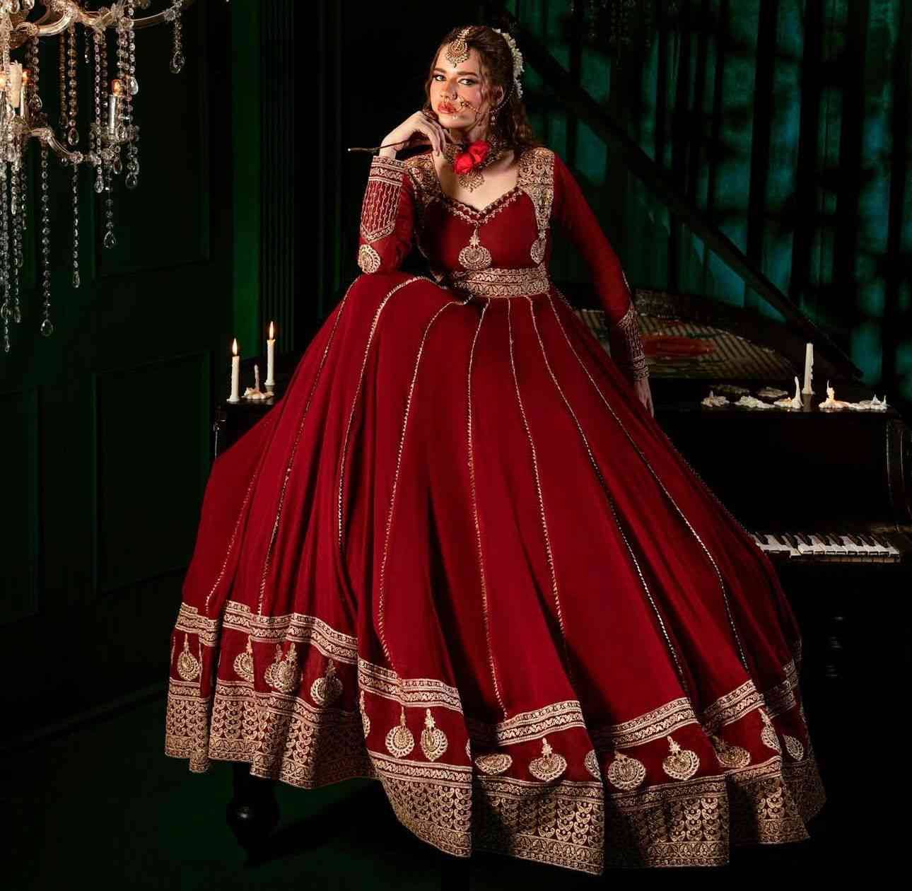 R-5913 By Fashid Wholesale Beautiful Suits Stylish Fancy Colorful Party Wear & Occasional Wear Faux Georgette Dresses At Wholesale Price