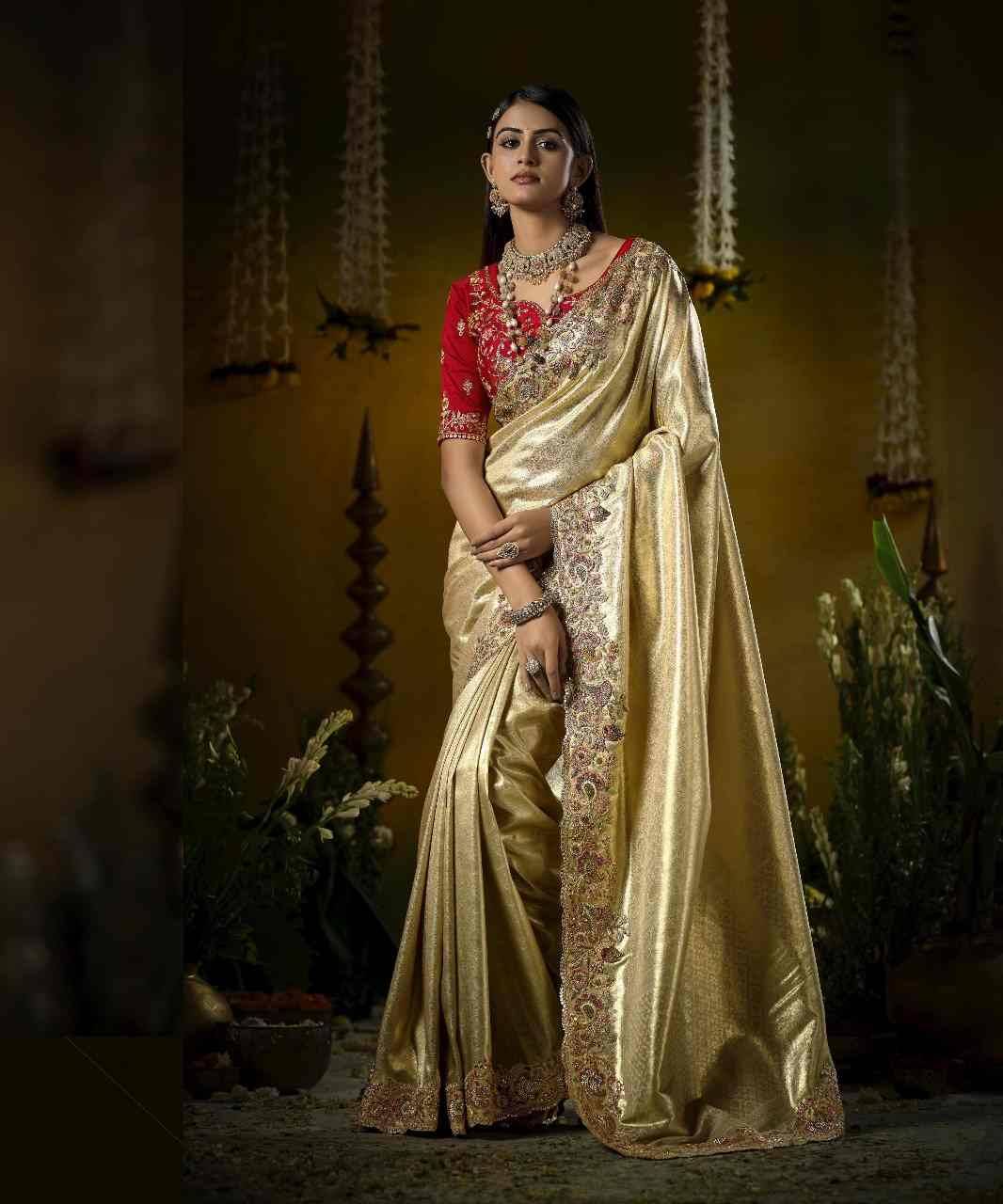 5104 By Fashid Wholesale 5104-A To 5104-D Series Indian Traditional Wear Collection Beautiful Stylish Fancy Colorful Party Wear & Occasional Wear Silk Sarees At Wholesale Price