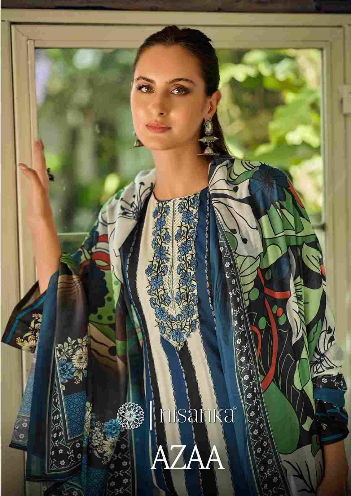 Azaa By Nisanka 01 To 06 Series Wholesale Designer Festive Suits Collection Beautiful Stylish Fancy Colorful Party Wear & Occasional Wear Pure Jam Satin Print Dresses At Wholesale Price