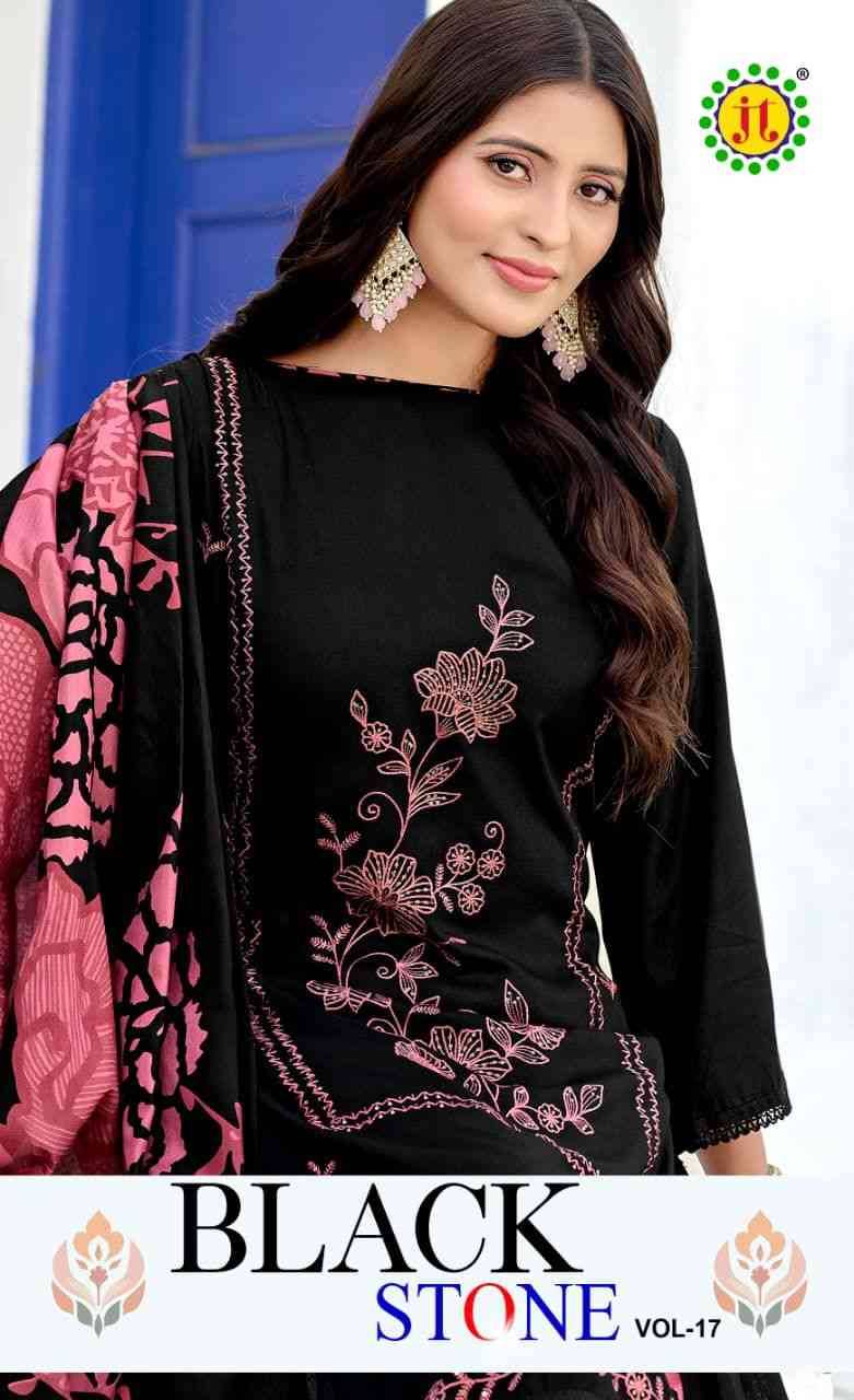 Black Stone Vol-17 By JT 17001 To 17005 Series Beautiful Festive Suits Colorful Stylish Fancy Casual Wear & Ethnic Wear Rayon Dresses At Wholesale Price