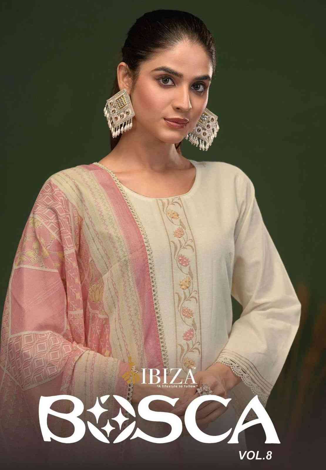Bosca Vol-8 By Ibiza 2261 To 2263 Series Designer Festive Suits Beautiful Fancy Stylish Colorful Party Wear & Occasional Wear Pure Lawn Cotton Print Dresses At Wholesale Price