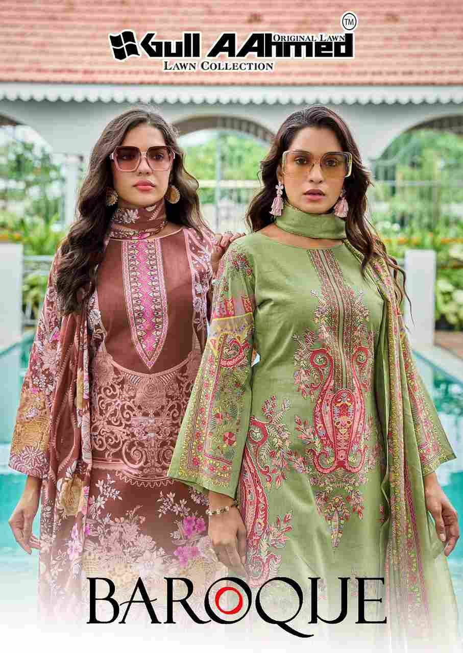 Baroque By Gull Aahmed 1001 To 1006 Series Beautiful Festive Suits Stylish Fancy Colorful Casual Wear & Ethnic Wear Pure Lawn Digital Print Dresses At Wholesale Price