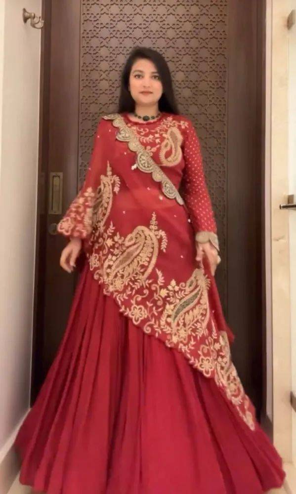 Be-400 By Fashid Wholesale Designer Beautiful Collection Occasional Wear & Party Wear Georgette Embroidered Lehengas At Wholesale Price