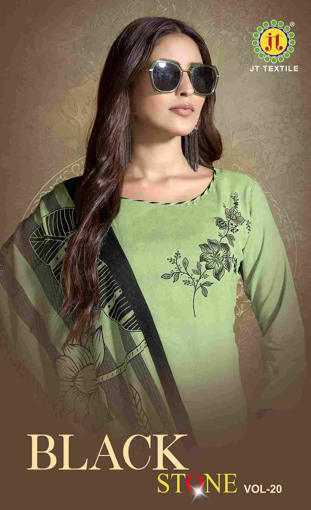 Black Stone Vol-20 By JT 20001 To 20005 Series Beautiful Festive Suits Colorful Stylish Fancy Casual Wear & Ethnic Wear Rayon Dresses At Wholesale Price