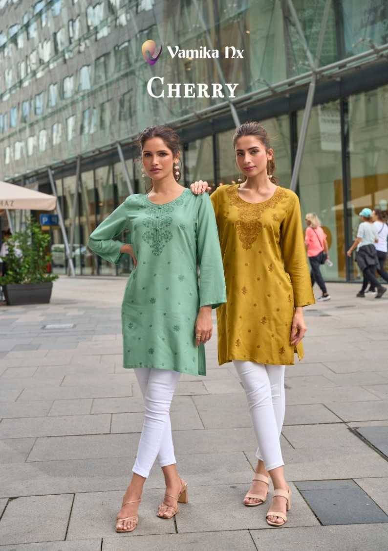 Cherry By Vamika 171 To 176 Series Designer Stylish Fancy Colorful Beautiful Party Wear & Ethnic Wear Collection Viscose Rayon Print Kurtis At Wholesale Price