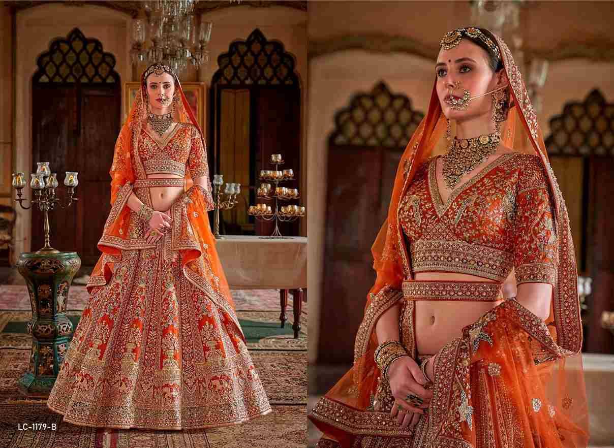 Dulhan Vol-4 By Manjulla 1179-A To 1180-D Series Bridal Wear Collection Beautiful Stylish Colorful Fancy Party Wear & Occasional Wear Banarasi Silk Lehengas At Wholesale Price