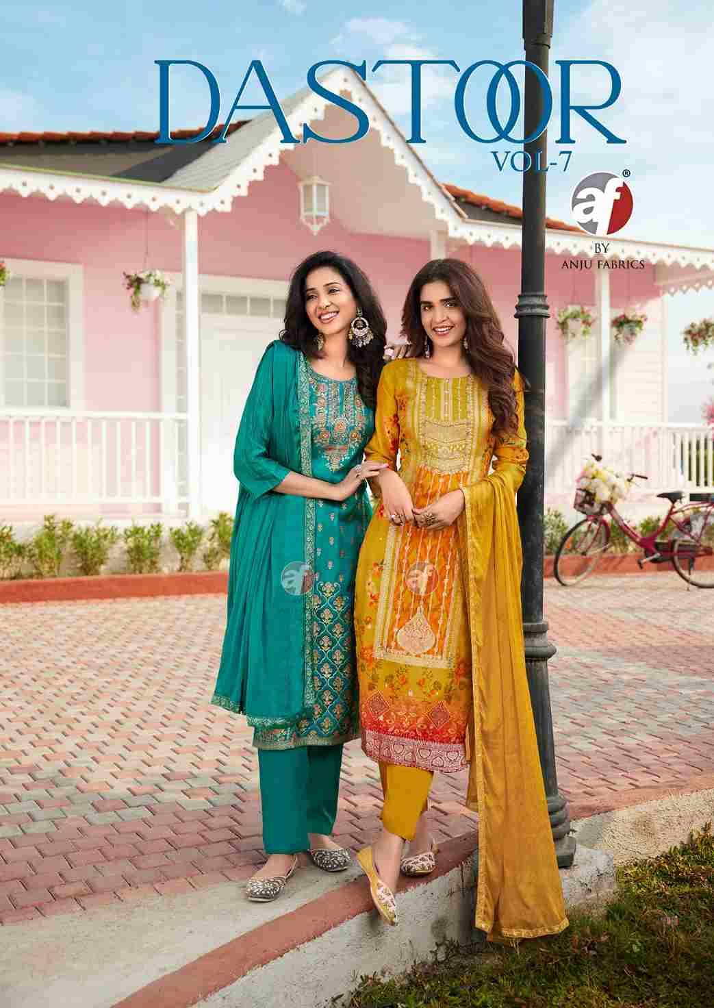 Dastoor Vol-7 By Anju Fabrics 4091 To 4095 Series Festive Suits Beautiful Fancy Colorful Stylish Party Wear & Occasional Wear Pure Dola Jacquard Dresses At Wholesale Price