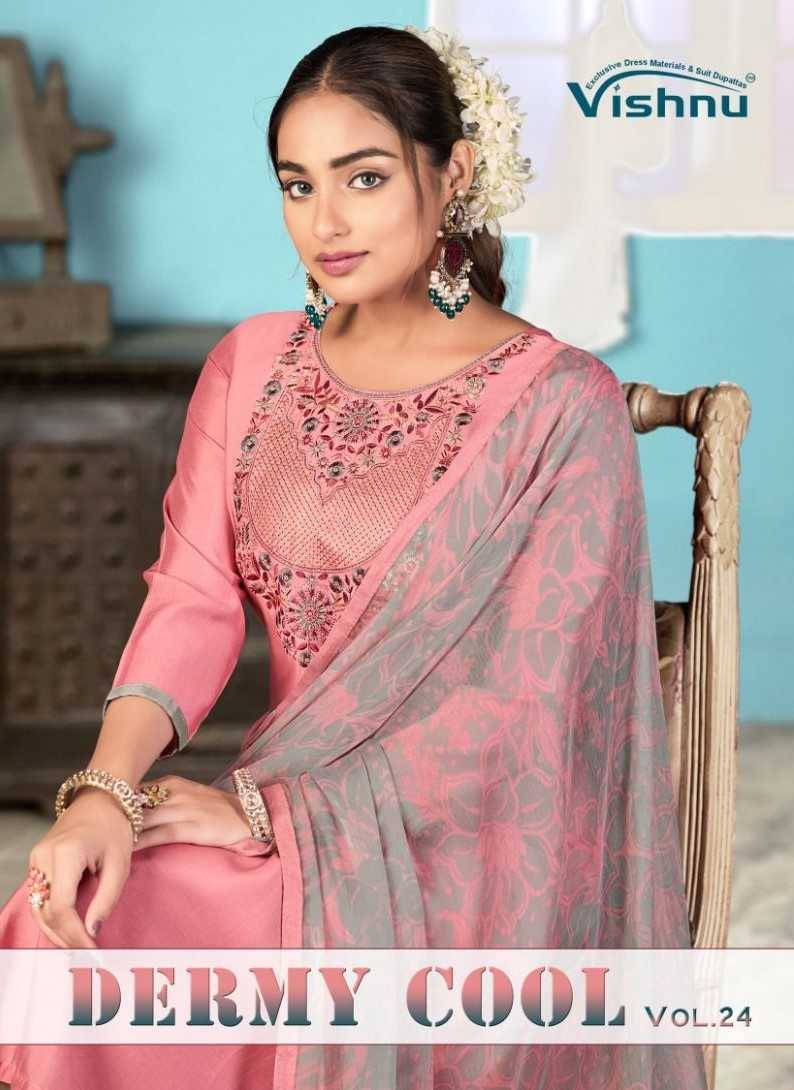 Dermy Cool Vol-24 By Vishnu 51001 To 51012 Series Beautiful Stylish Festive Suits Fancy Colorful Casual Wear & Ethnic Wear & Ready To Wear Viscose Silk Dresses At Wholesale Price