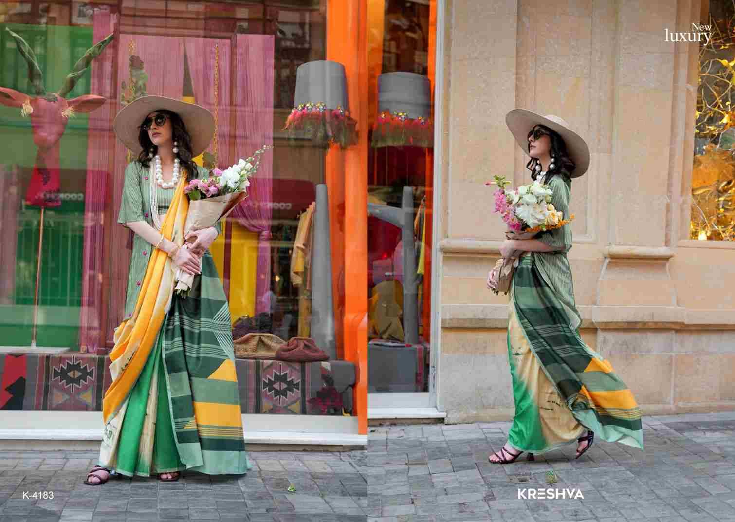 Episode By Kreshva 4182 To 4190 Series Indian Traditional Wear Collection Beautiful Stylish Fancy Colorful Party Wear & Occasional Wear Silk Sarees At Wholesale Price