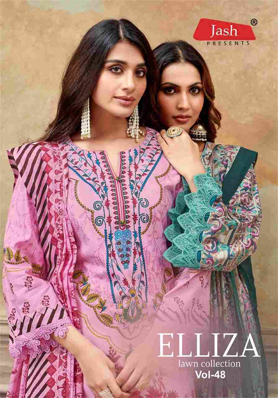 Elliza Vol-48 By Jash 48001 To 48010 Series Beautiful Festive Suits Stylish Fancy Colorful Casual Wear & Ethnic Wear Pure Cotton Print Dresses At Wholesale Price