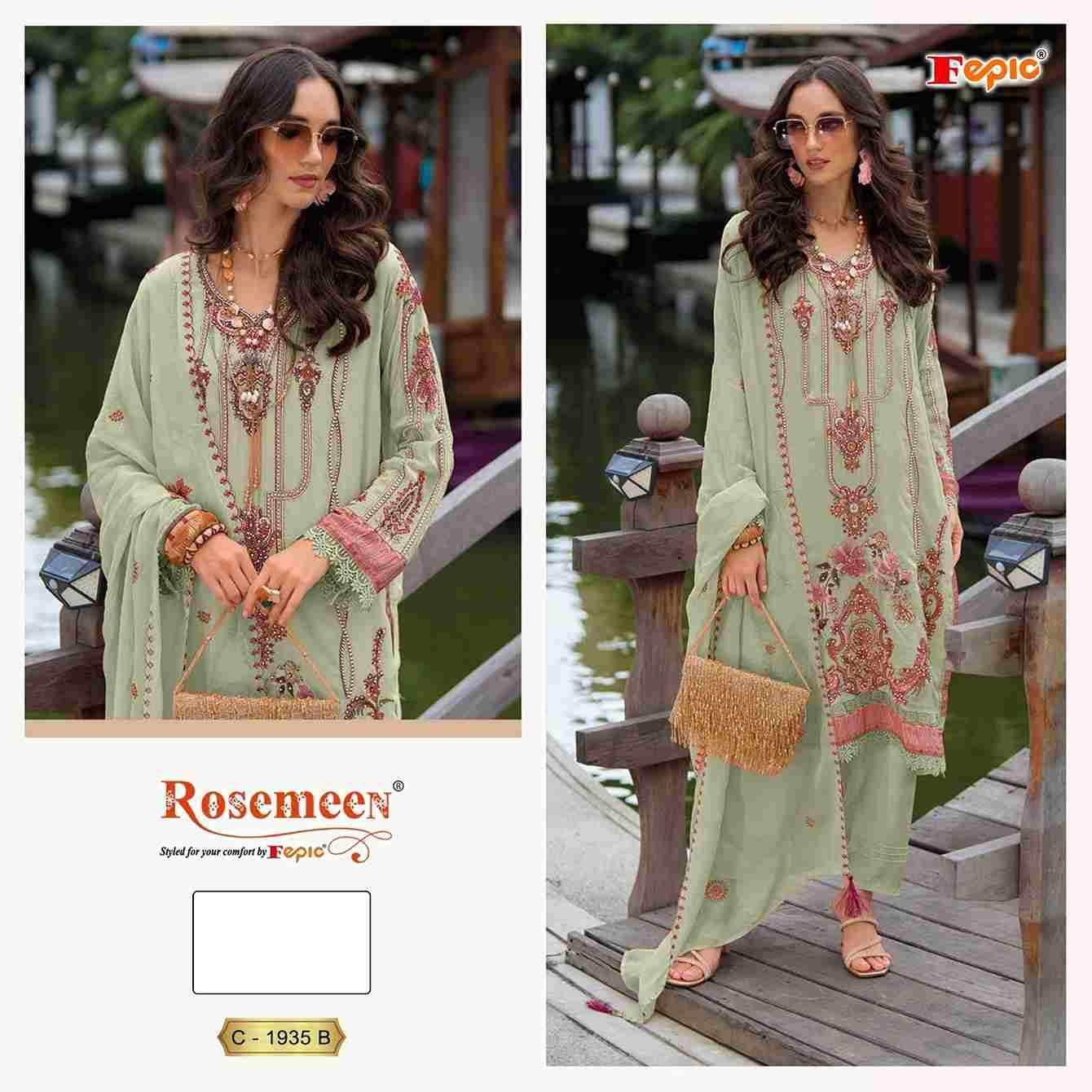 Fepic 1935 Colours By Fepic 1935-A To 1935-C Series Beautiful Pakistani Suits Colorful Stylish Fancy Casual Wear & Ethnic Wear Organza Embroidered Dresses At Wholesale Price