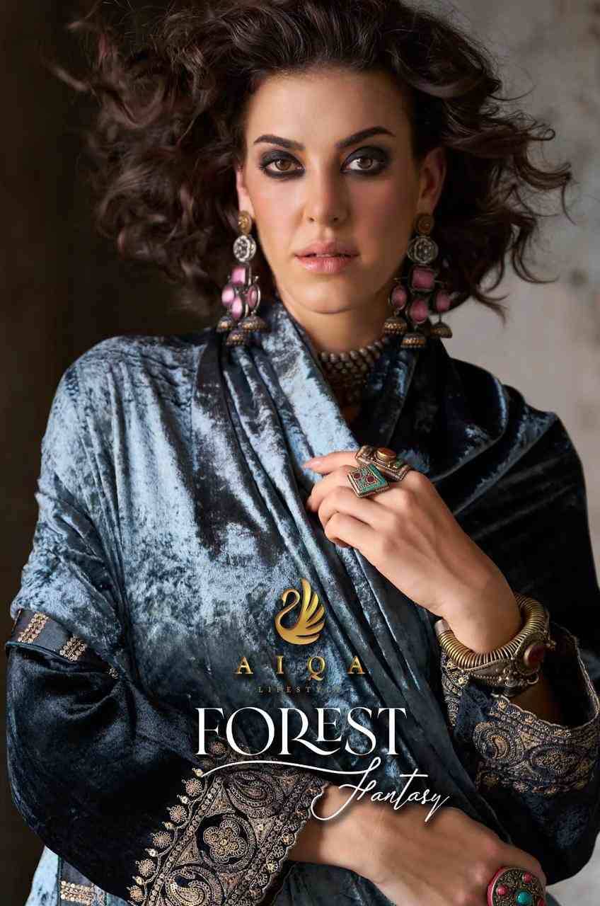 Forest By Aiqa 1601 To 1606 Series Beautiful Festive Suits Colorful Stylish Fancy Casual Wear & Ethnic Wear Pure Viscose Velvet Dresses At Wholesale Price