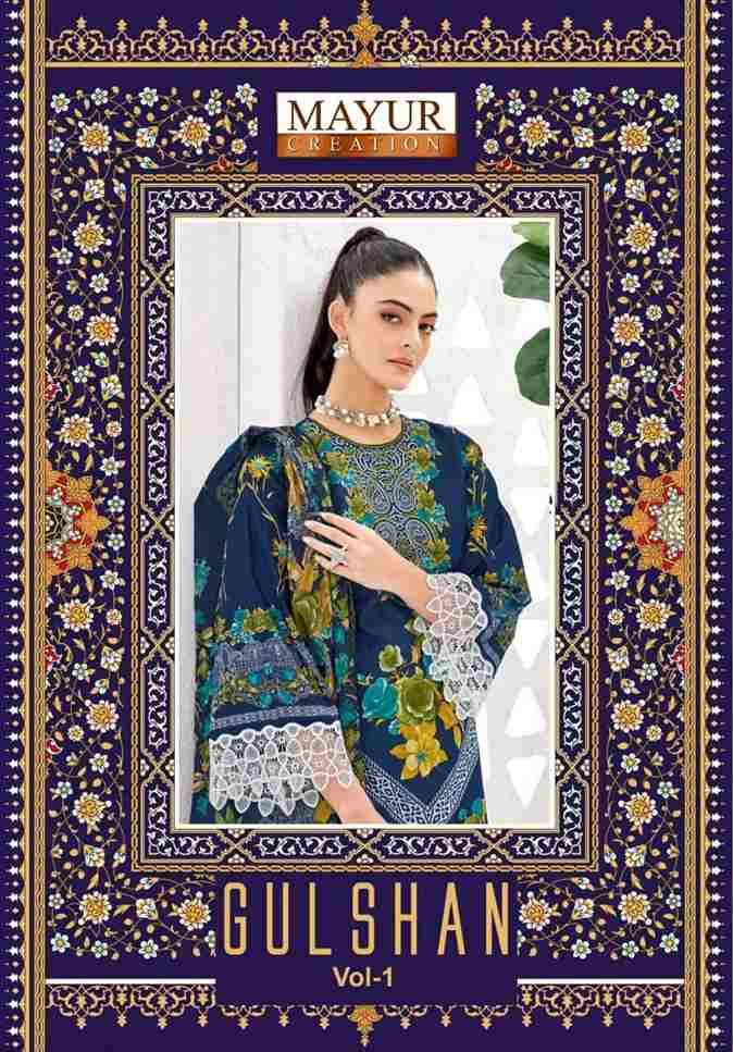 Gulshan Vol-1 By Mayur Creation 1001 To 1008 Series Beautiful Stylish Festive Suits Fancy Colorful Casual Wear & Ethnic Wear & Ready To Wear Heavy Lawn Cotton Print Dresses At Wholesale Price