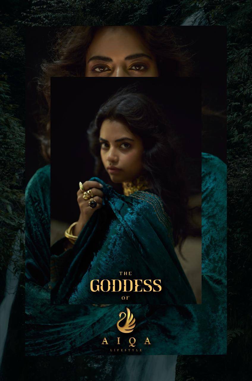 Goddess By Aiqa 2201 To 2206 Series Beautiful Festive Suits Colorful Stylish Fancy Casual Wear & Ethnic Wear Pure Viscose Velvet Dresses At Wholesale Price
