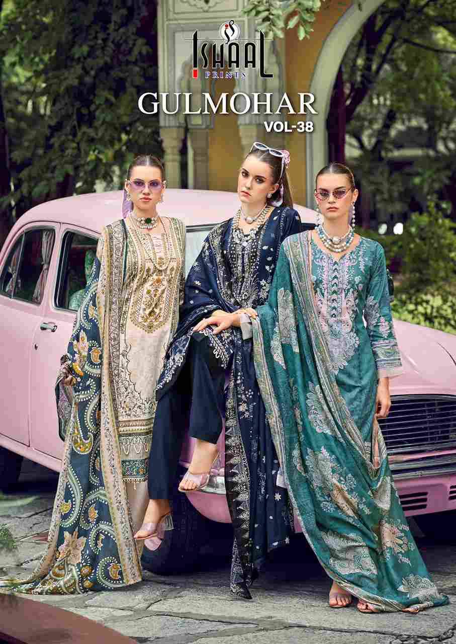 Gulmohar Vol-38 By Ishaal Prints 38001 To 38010 Series Beautiful Festive Suits Colorful Stylish Fancy Casual Wear & Ethnic Wear Pure Lawn Prints Dresses At Wholesale Price
