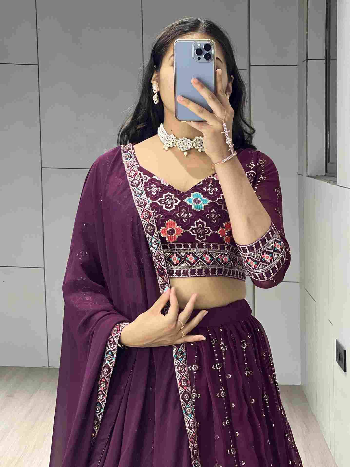 Gr-9029 Vol-2 By Fashid Wholesale Designer Beautiful Navratri Collection Occasional Wear & Party Wear Heavy Georgette Lehengas At Wholesale Price
