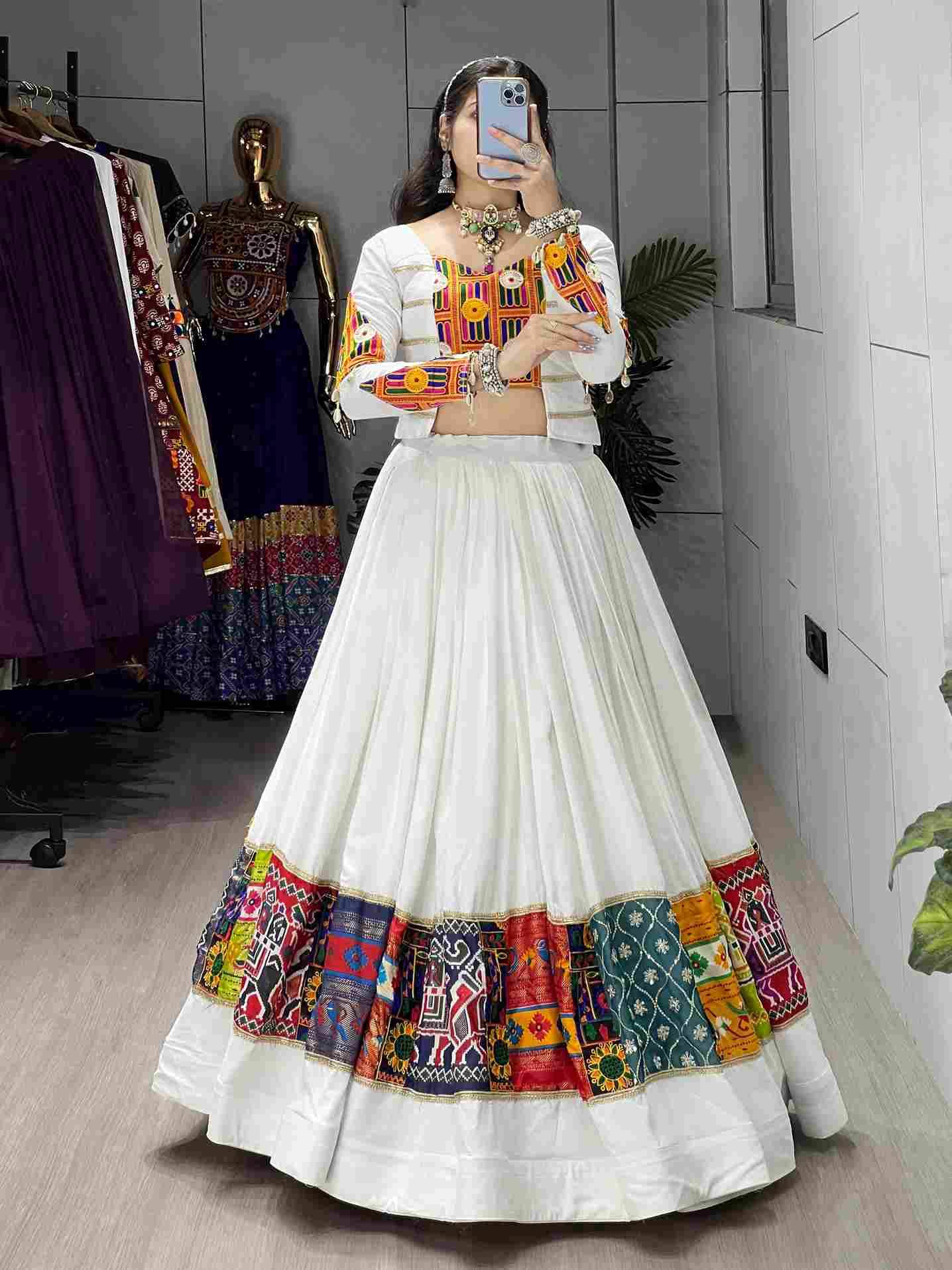Gr-8083 By Fashid Wholesale Navratri Wear Collection Beautiful Stylish Colorful Fancy Party Wear & Occasional Wear Pure Rayon Lehengas At Wholesale Price