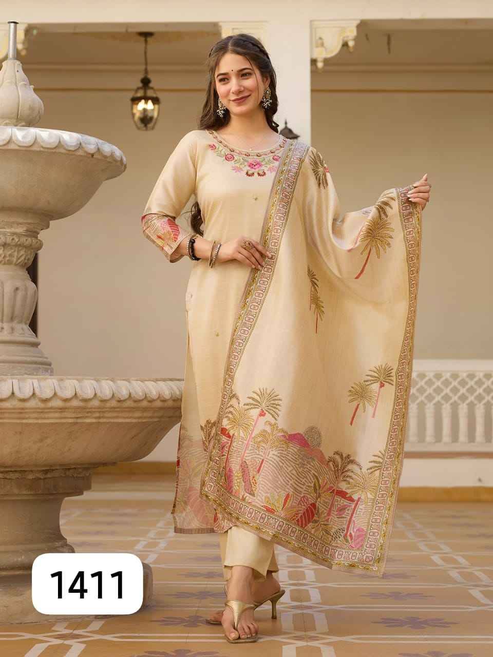 Glamour By PC 1410 To 1420 Series Beautiful Festive Suits Colorful Stylish Fancy Casual Wear & Ethnic Wear Viscose Silk Dresses At Wholesale Price