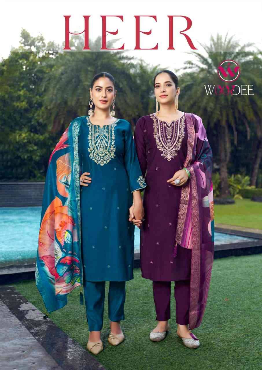 Heer By Woodee 1001 To 1006 Series Designer Stylish Fancy Colorful Beautiful Party Wear & Ethnic Wear Collection Premium Viscose Dresses At Wholesale Price