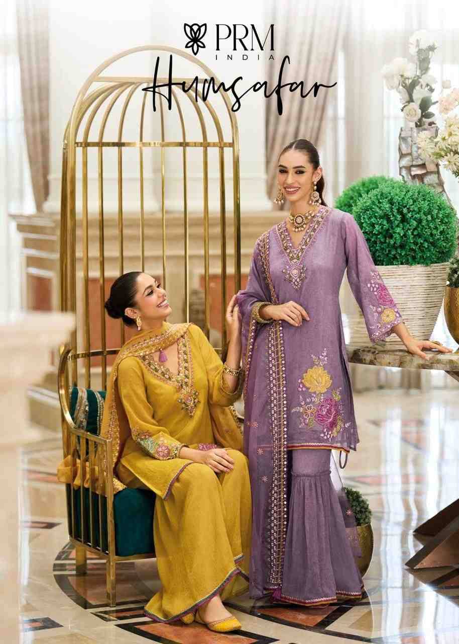 Humsafar By PRM Trendz 5125 To 5130 Series Beautiful Festive Suits Colorful Stylish Fancy Casual Wear & Ethnic Wear Pure Organza Dresses At Wholesale Price