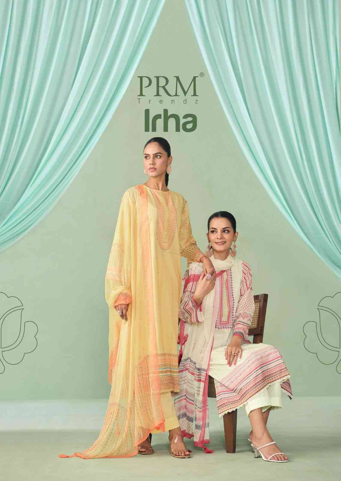 Irha By PRM Trendz 12107 To 12112 Series Beautiful Festive Suits Colorful Stylish Fancy Casual Wear & Ethnic Wear Cotton Linen Dresses At Wholesale Price