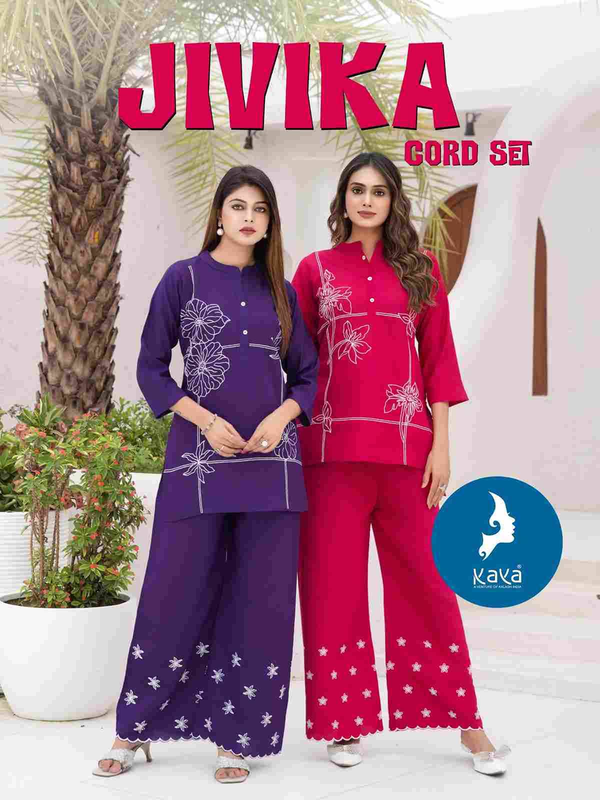 Jivika By Kaya 01 To 06 Series Designer Stylish Fancy Colorful Beautiful Party Wear & Ethnic Wear Collection Vertican Co-Ord At Wholesale Price