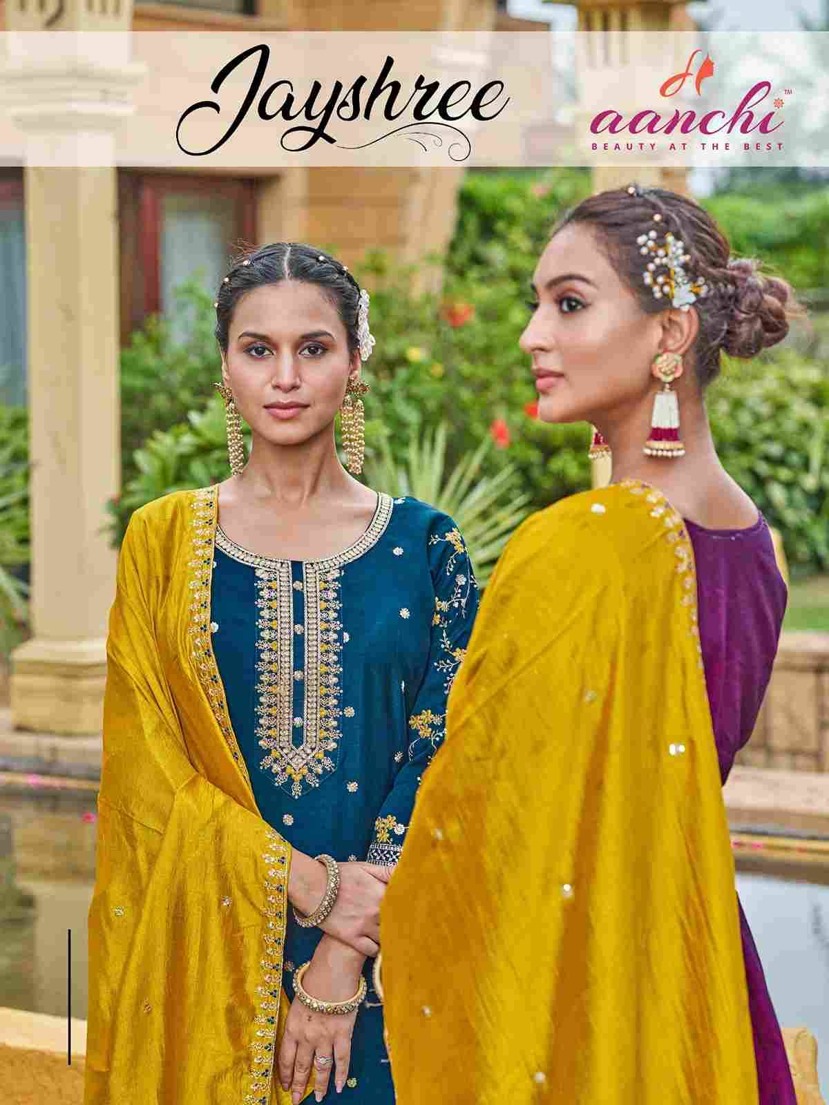 Jayshree By Aanchi 01 To 03 Series Beautiful Festive Suits Colorful Stylish Fancy Casual Wear & Ethnic Wear Vichitra Silk Dresses At Wholesale Price