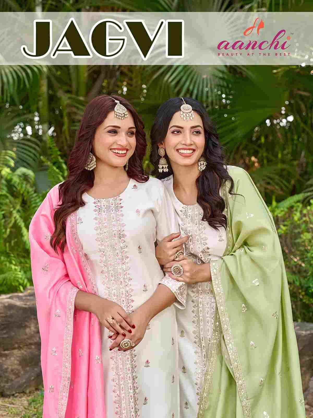 Jagvi By Aanchi 01 To 04 Series Beautiful Festive Suits Colorful Stylish Fancy Casual Wear & Ethnic Wear Roman Silk Dresses At Wholesale Price