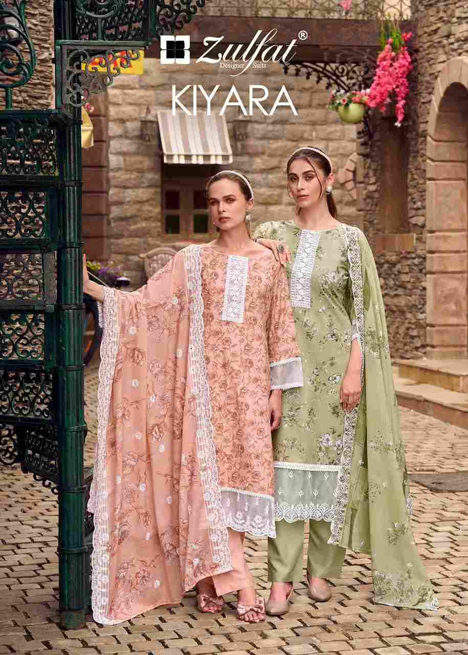 Kiyara By Zulfat 669-001 To 669-006 Series Beautiful Festive Suits Stylish Fancy Colorful Casual Wear & Ethnic Wear Pure Cotton Print Dresses At Wholesale Price