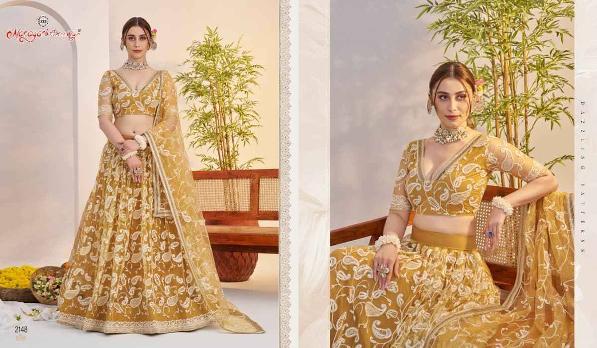 Kelaya Vol-10 By Narayani Fashion House 2147 To 2151 Series Festive Wear Collection Beautiful Stylish Colorful Fancy Party Wear & Occasional Wear Net Lehengas At Wholesale Price