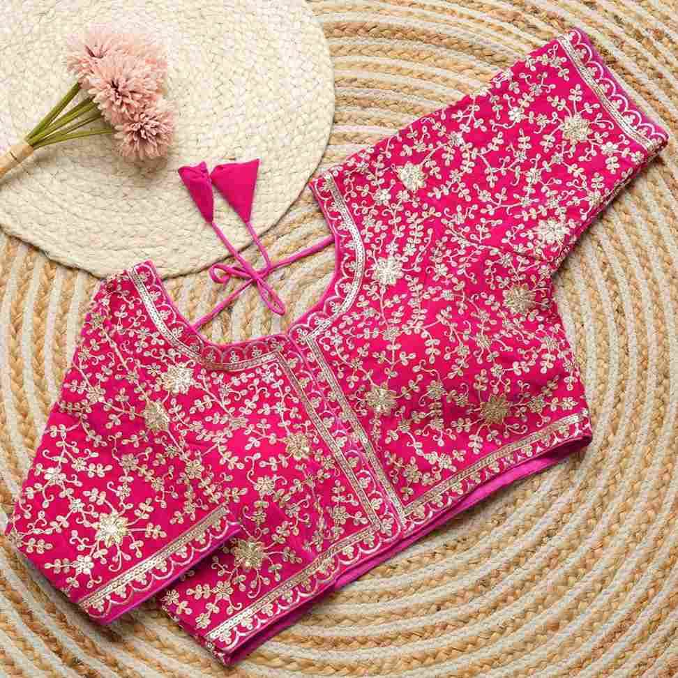 Kb-11 By Fashid Wholesale 01 To 07 Series Designer Beautiful Collection Occasional Wear & Party Wear Bridal Velvet Blouse At Wholesale Price