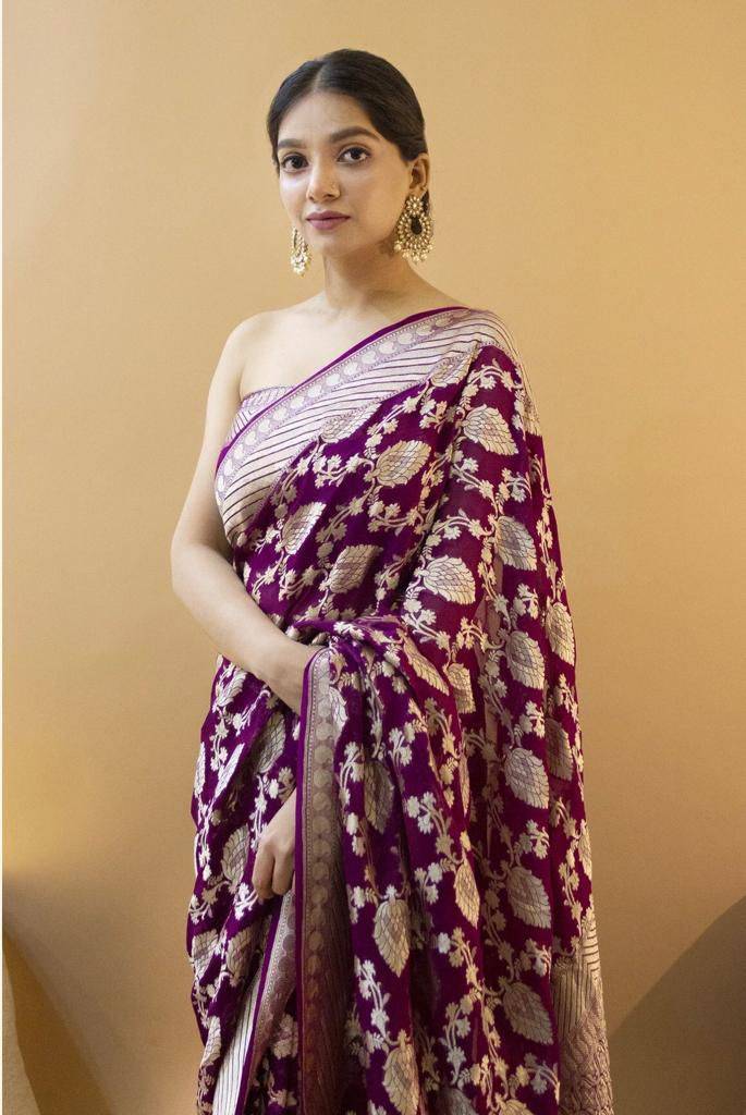 Kb-1087 By Fashid Wholesale Indian Traditional Wear Collection Beautiful Stylish Fancy Colorful Party Wear & Occasional Wear Soft Lichi Silk Saree Sarees At Wholesale Price