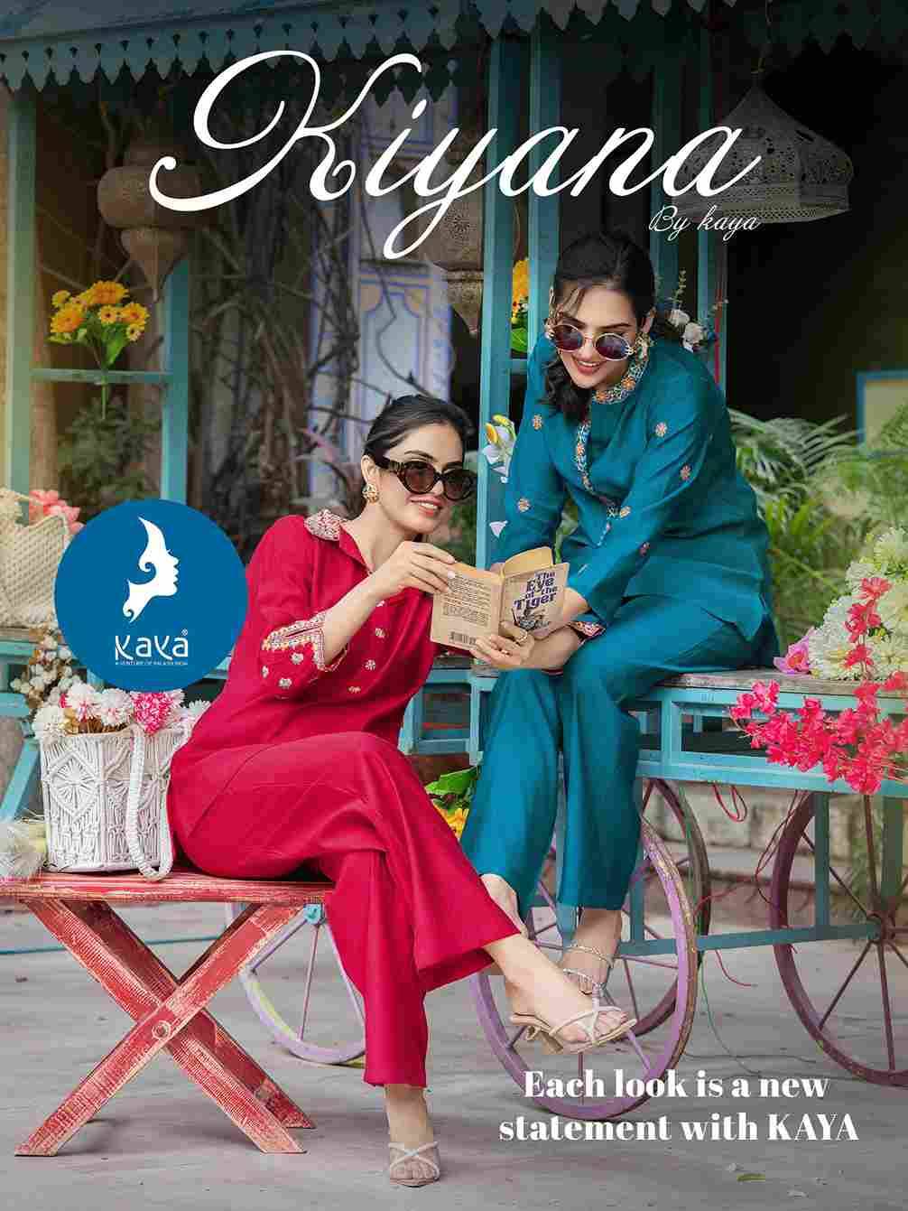 Kiyana By Kaya 01 To 06 Series Designer Stylish Fancy Colorful Beautiful Party Wear & Ethnic Wear Collection Vertican Co-Ord At Wholesale Price