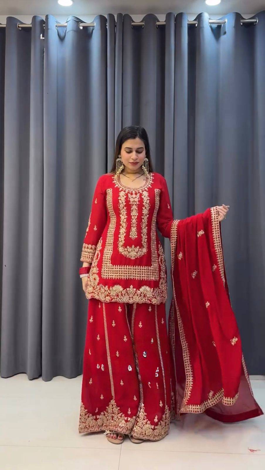 K-1533 By Fashid Wholesale 01 To 02 Series Beautiful Festive Suits Colorful Stylish Fancy Casual Wear & Ethnic Wear Faux Georgette Dresses At Wholesale Price