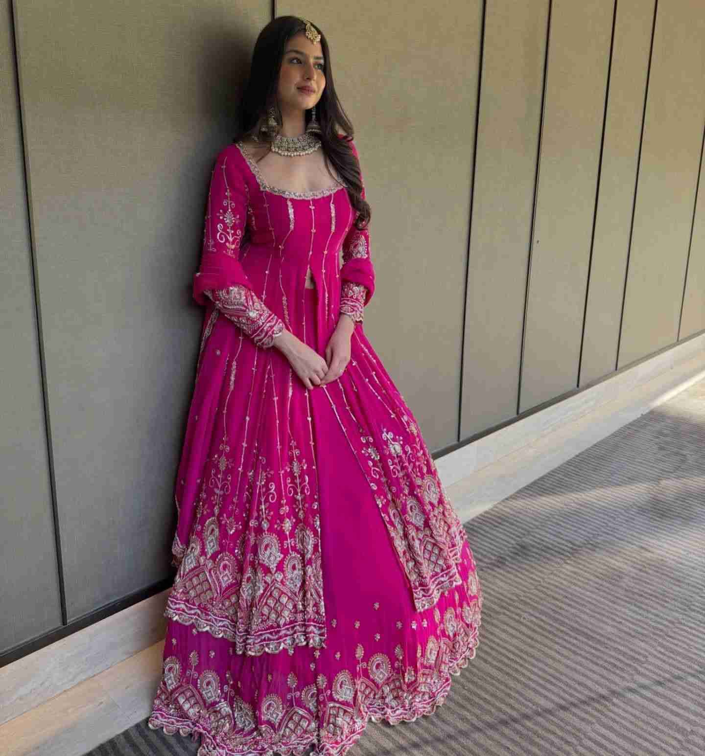 K-5930 By Fashid Wholesale Beautiful Festive Suits Colorful Stylish Fancy Casual Wear & Ethnic Wear Faux Georgette Dresses At Wholesale Price