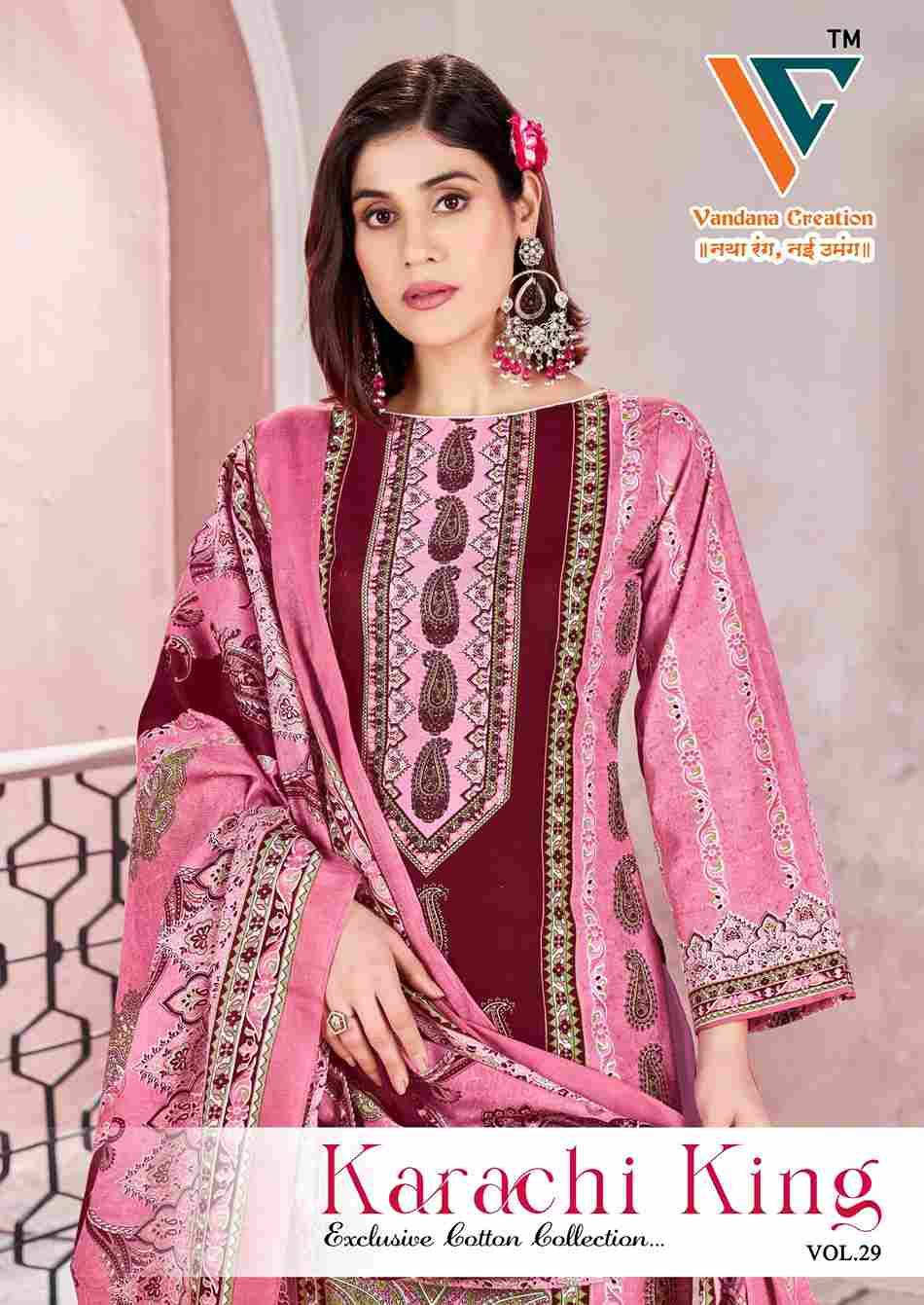 Karachi King Vol-29 By Vandana Creation 2901 To 2908 Series Beautiful Festive Suits Stylish Fancy Colorful Casual Wear & Ethnic Wear Cotton Print Dresses At Wholesale Price
