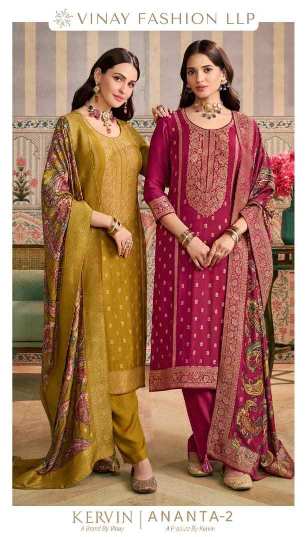 Kervin Ananta Vol-2 By Vinay Fashion 76111 To 76116 Series Beautiful Suits Colorful Stylish Fancy Casual Wear & Ethnic Wear Viscose Pashmina Dresses At Wholesale Price