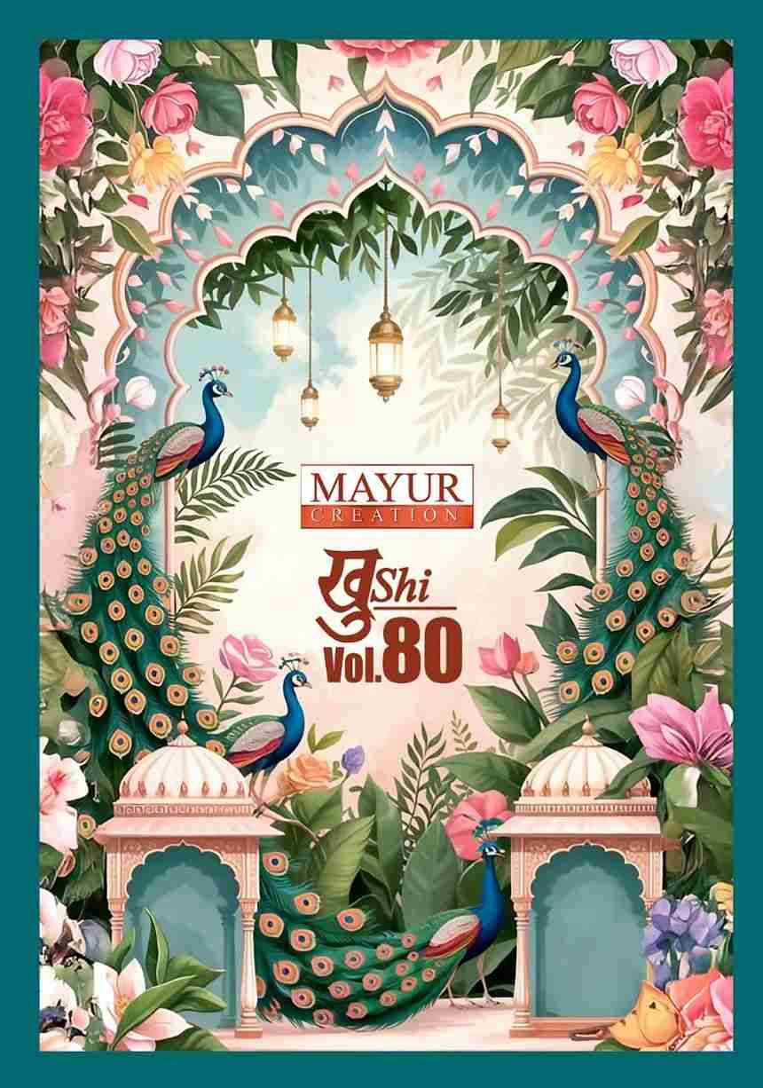 Khushi Vol-80 By Mayur Creation 80001 To 80024 Series Beautiful Stylish Festive Suits Fancy Colorful Casual Wear & Ethnic Wear & Ready To Wear Heavy Cotton Print Dresses At Wholesale Price