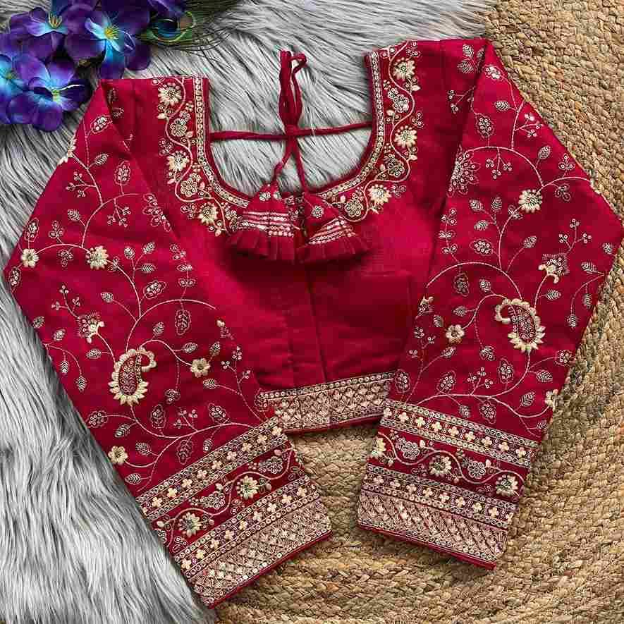 Kb-15 By Fashid Wholesale 01 To 03 Series Designer Beautiful Collection Occasional Wear & Party Wear Heavy Milan Silk Blouse At Wholesale Price